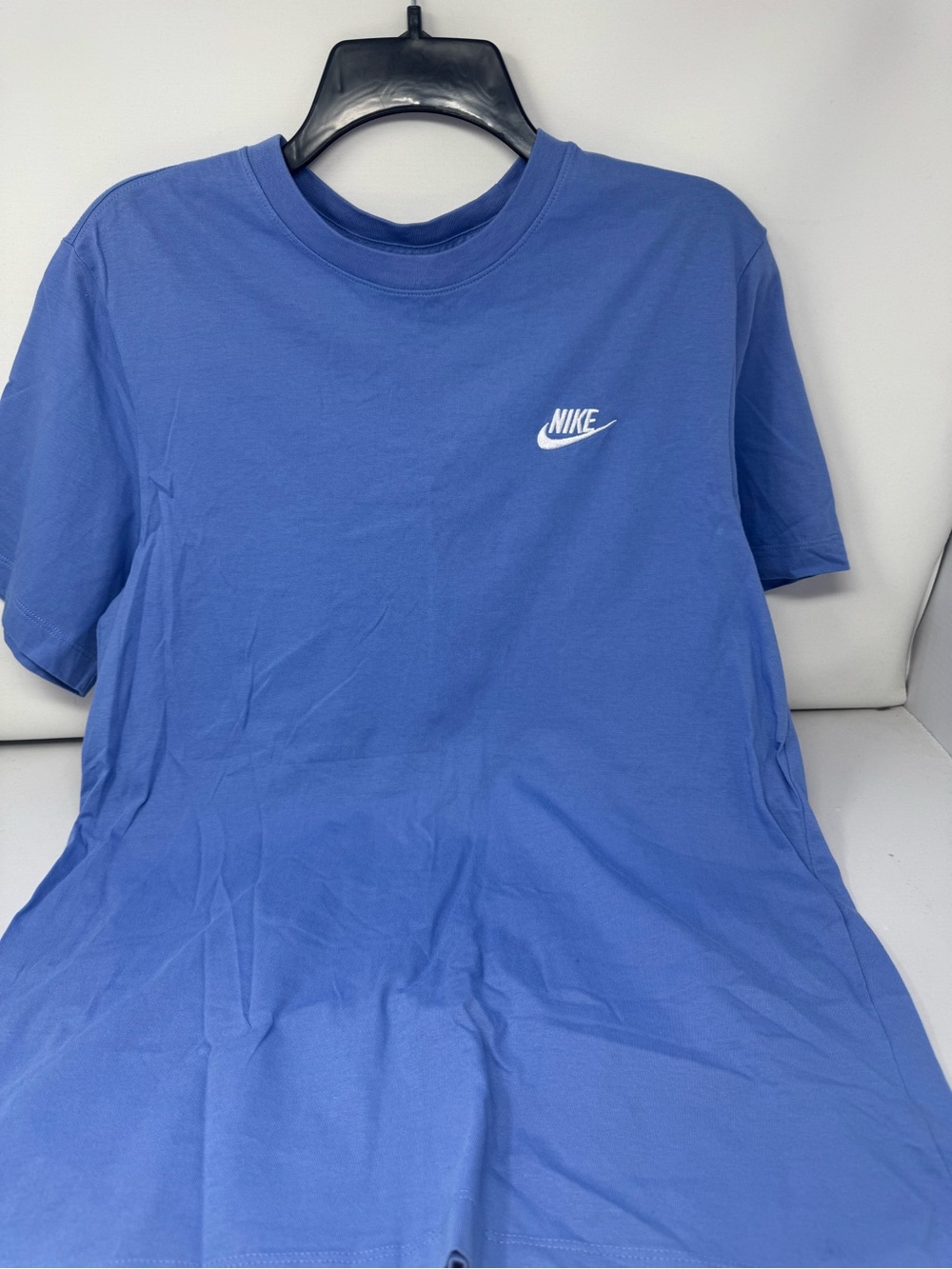 Nike Classic Blue Tee with White Swoosh